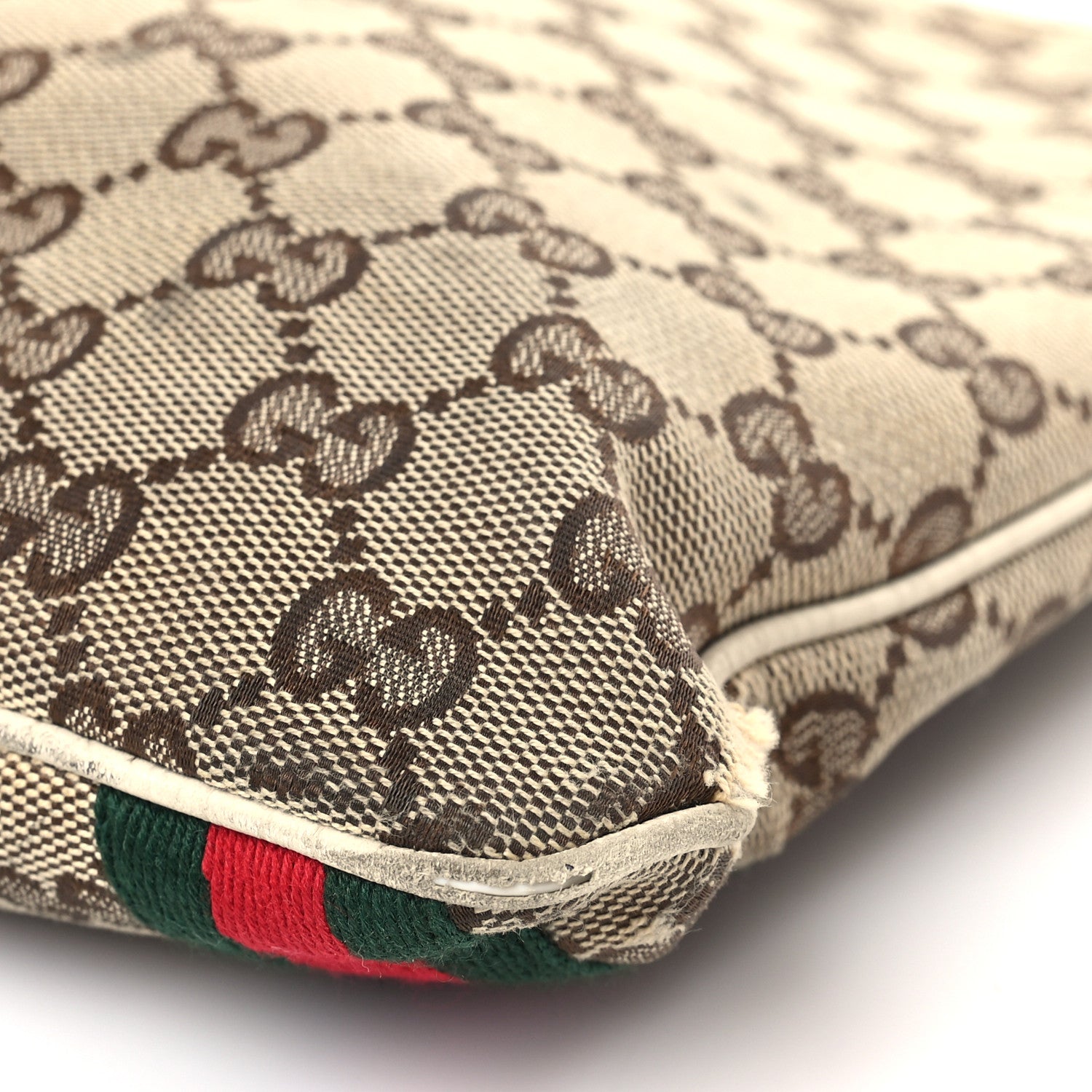 Gucci Monogram Web Jolicoeur Charms Messenger White 9 of 14