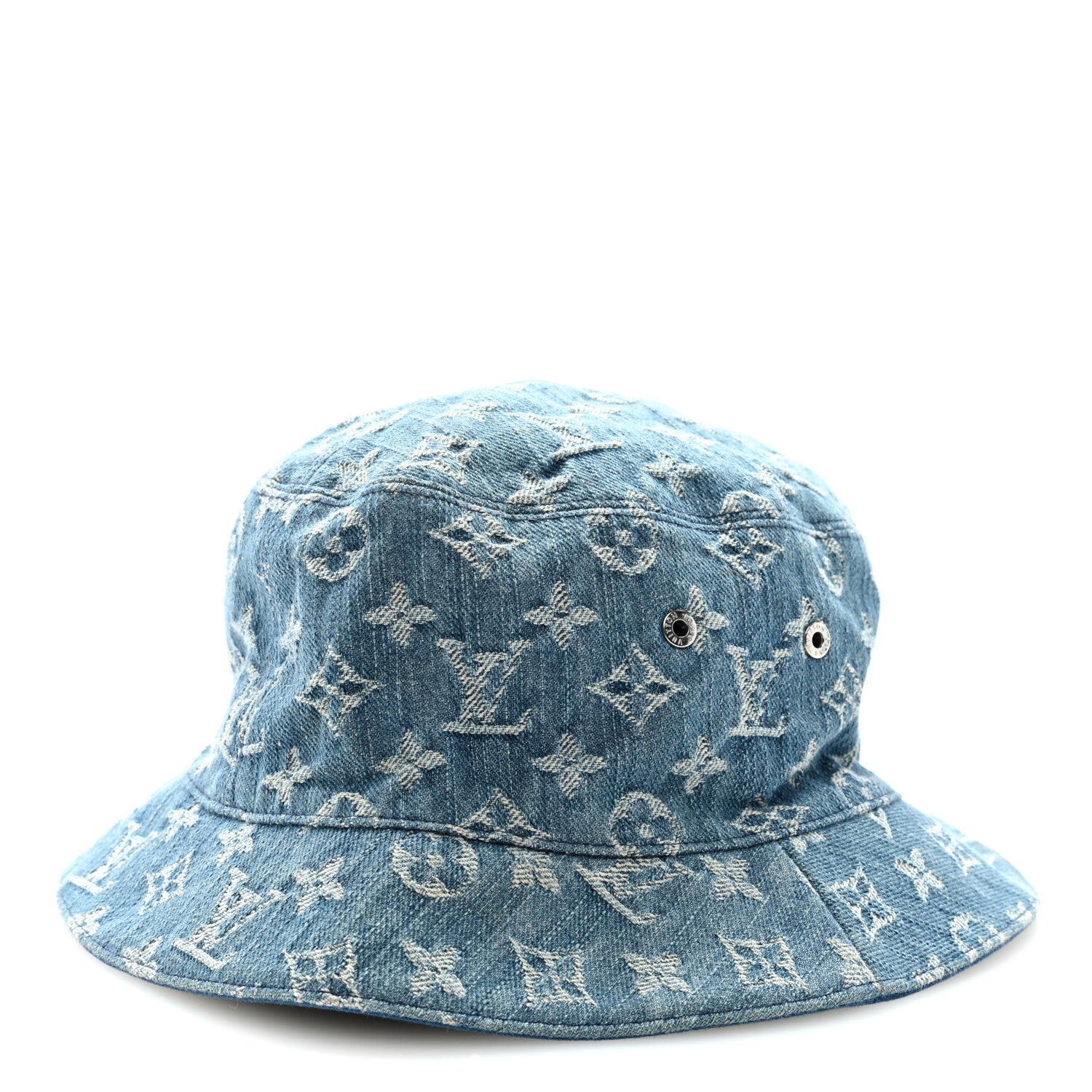 Louis Vuitton Monogram Denim Transformable Bob Bucket Hat 62 Blue 3 of 6