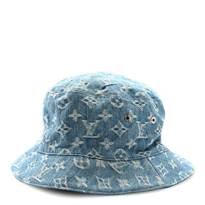 Louis Vuitton Monogram Denim Transformable Bob Bucket Hat 62 Blue 3 of 6