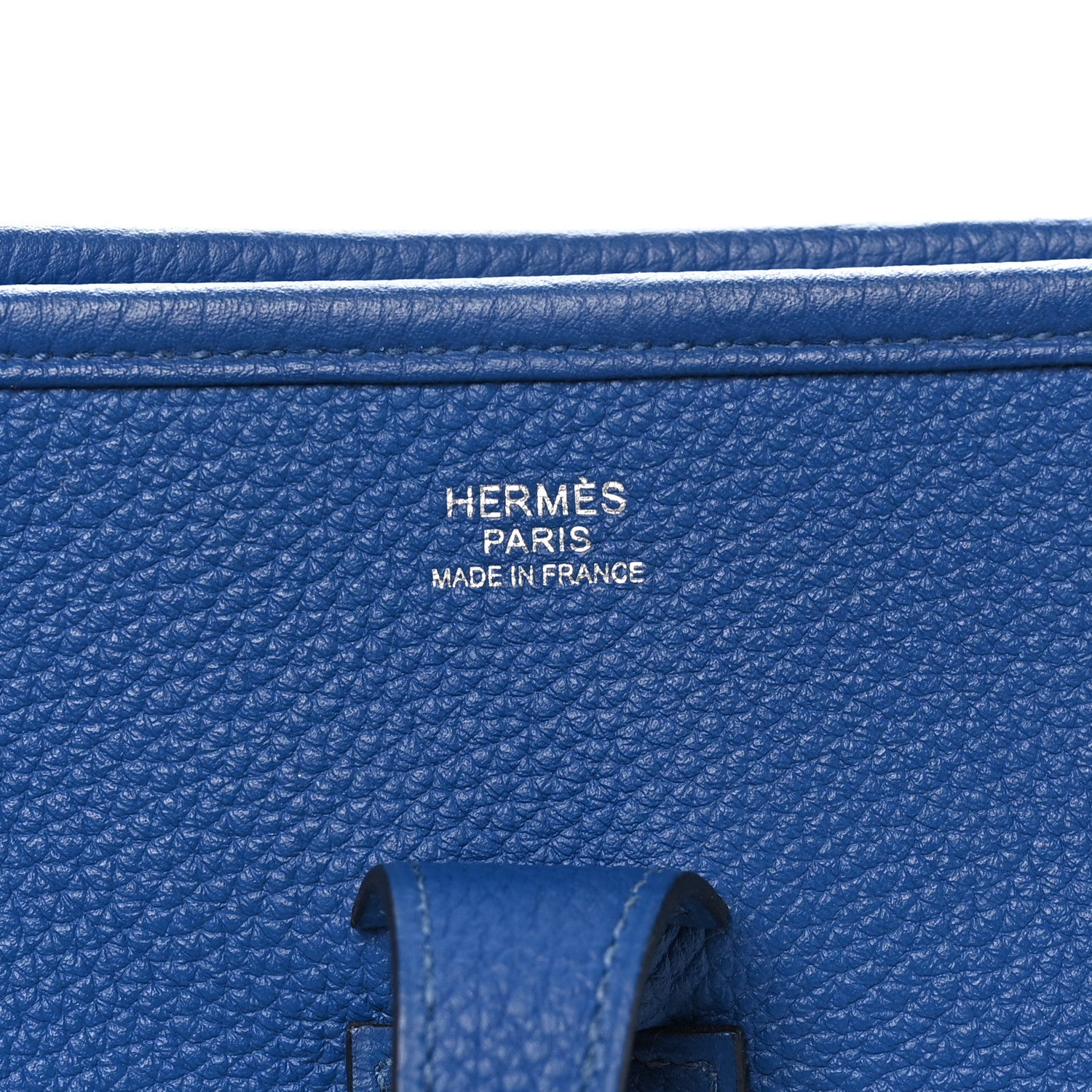 Hermes Taurillon Clemence Evelyne III PM Bleu Royal 7 of 10
