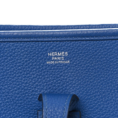 Hermes Taurillon Clemence Evelyne III PM Bleu Royal 7 of 10