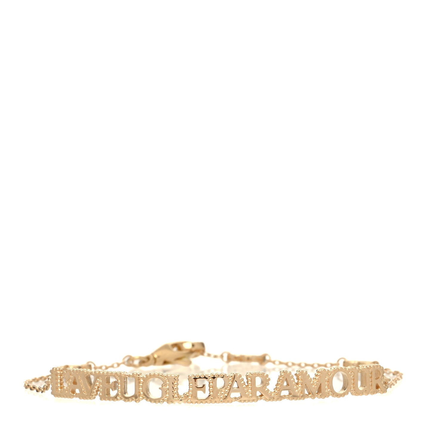 18K Yellow Gold L'Aveugle Par Amour Bracelet