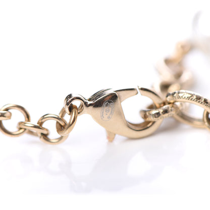Chanel Pearl Grosgrain CC Long Necklace Gold 5 of 6