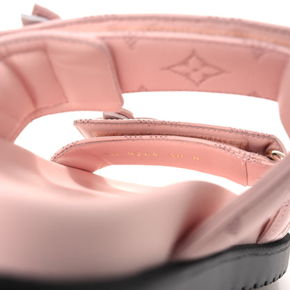 Louis Vuitton Lambskin Embossed Monogram Sunset Comfort Flat Sandals 38 Pink 10 of 11