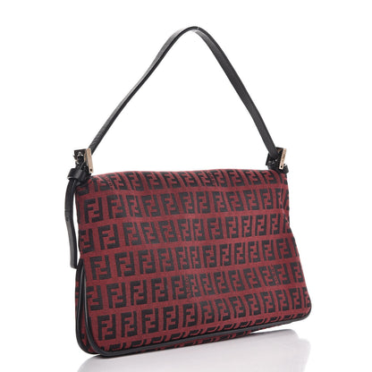 Fendi Zucchino Baguette Red Black 3 of 7
