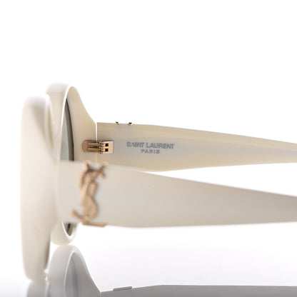 Saint Laurent Round SL M1 Sunglasses Ivory 6 of 9