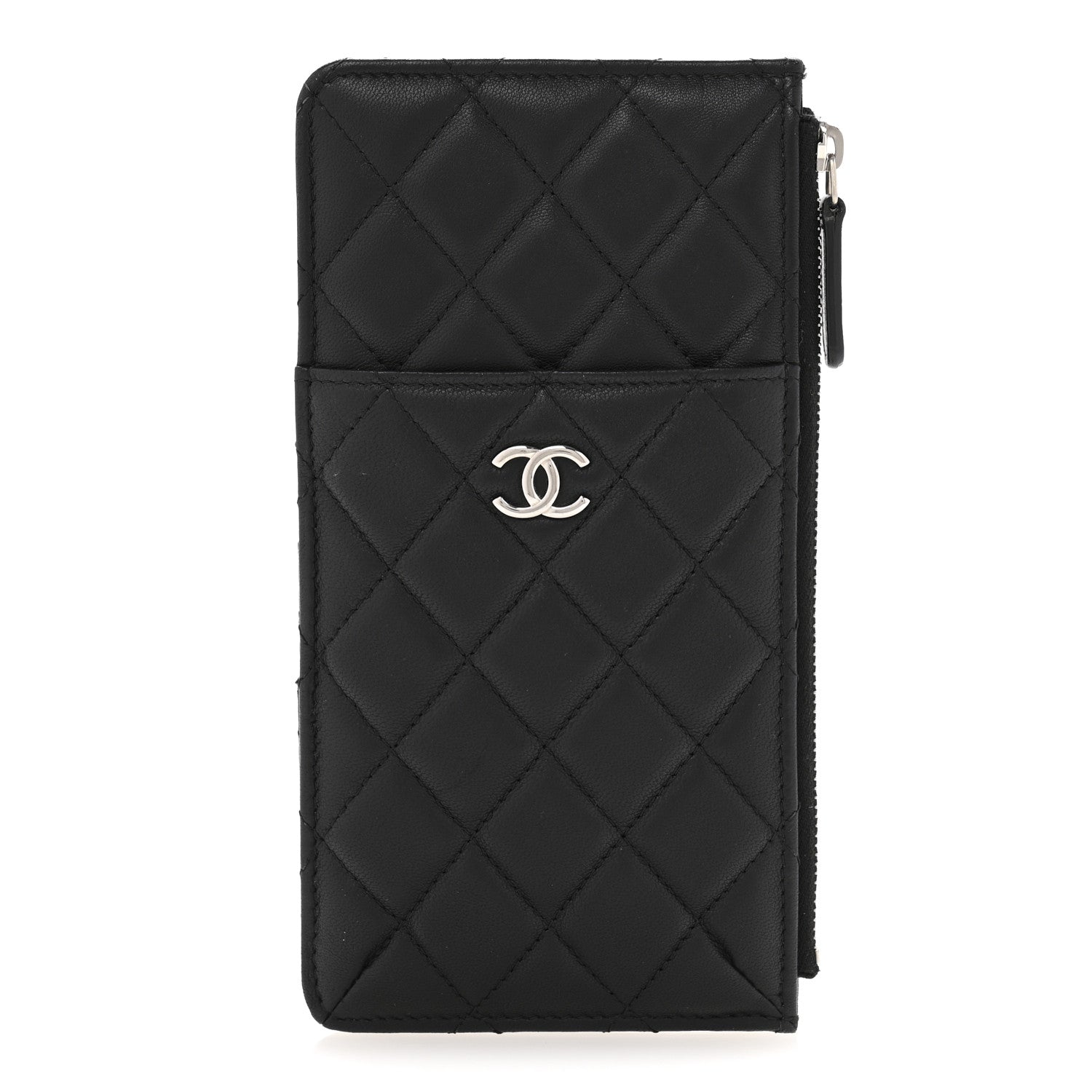 Chanel Lambskin Quilted Classic iPhone Pouch Black 1 of 9