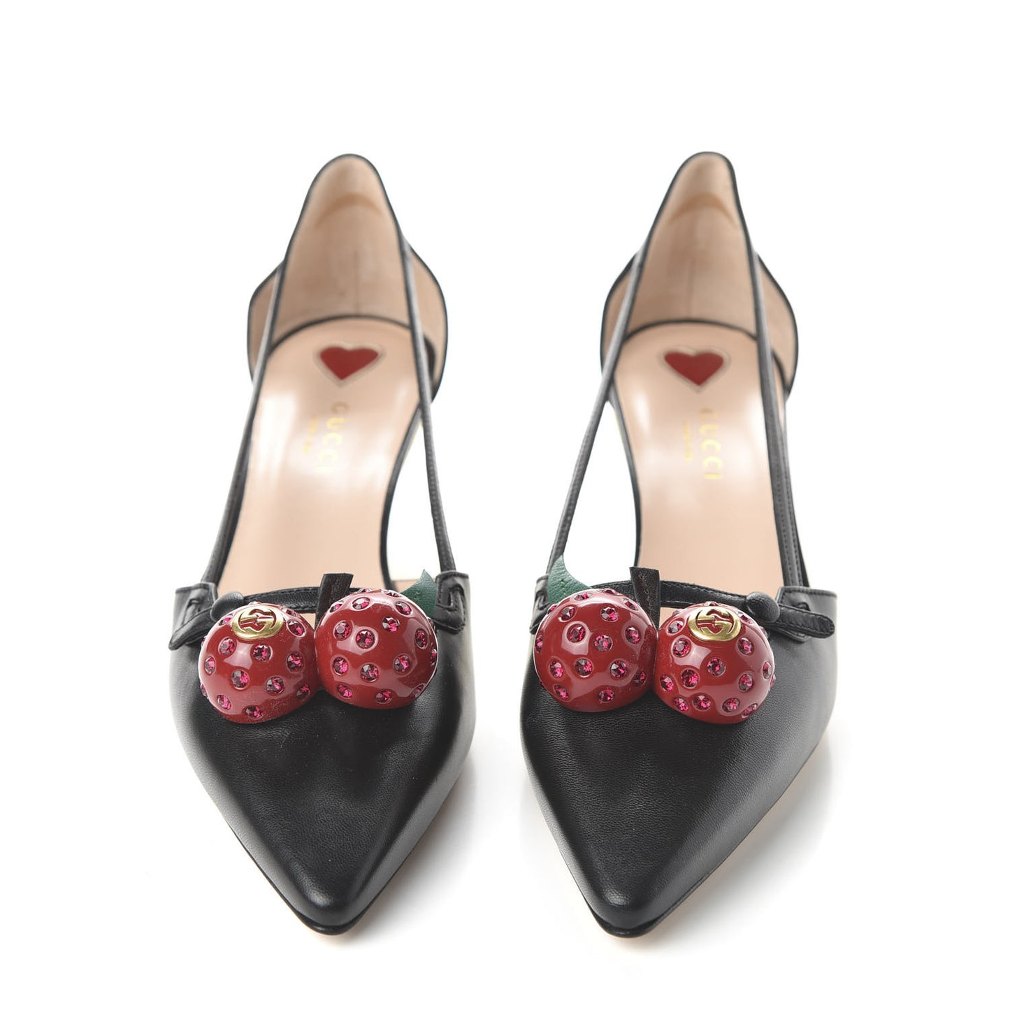 Nappa Cherry Pumps 38 Black