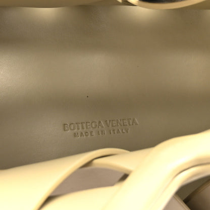 Bottega Veneta Calfskin The Point Weave Triangle Bag Taupe Grey 5 of 9