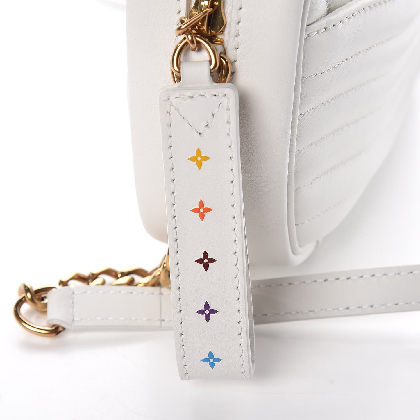 Calfskin New Wave Camera Bag White
