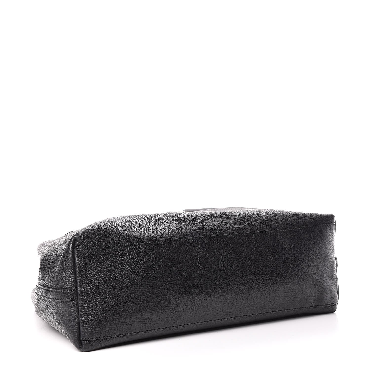 Gucci Calfskin Large Gifford Braided Handle Tote Black 4 of 10