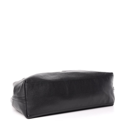 Gucci Calfskin Large Gifford Braided Handle Tote Black 4 of 10