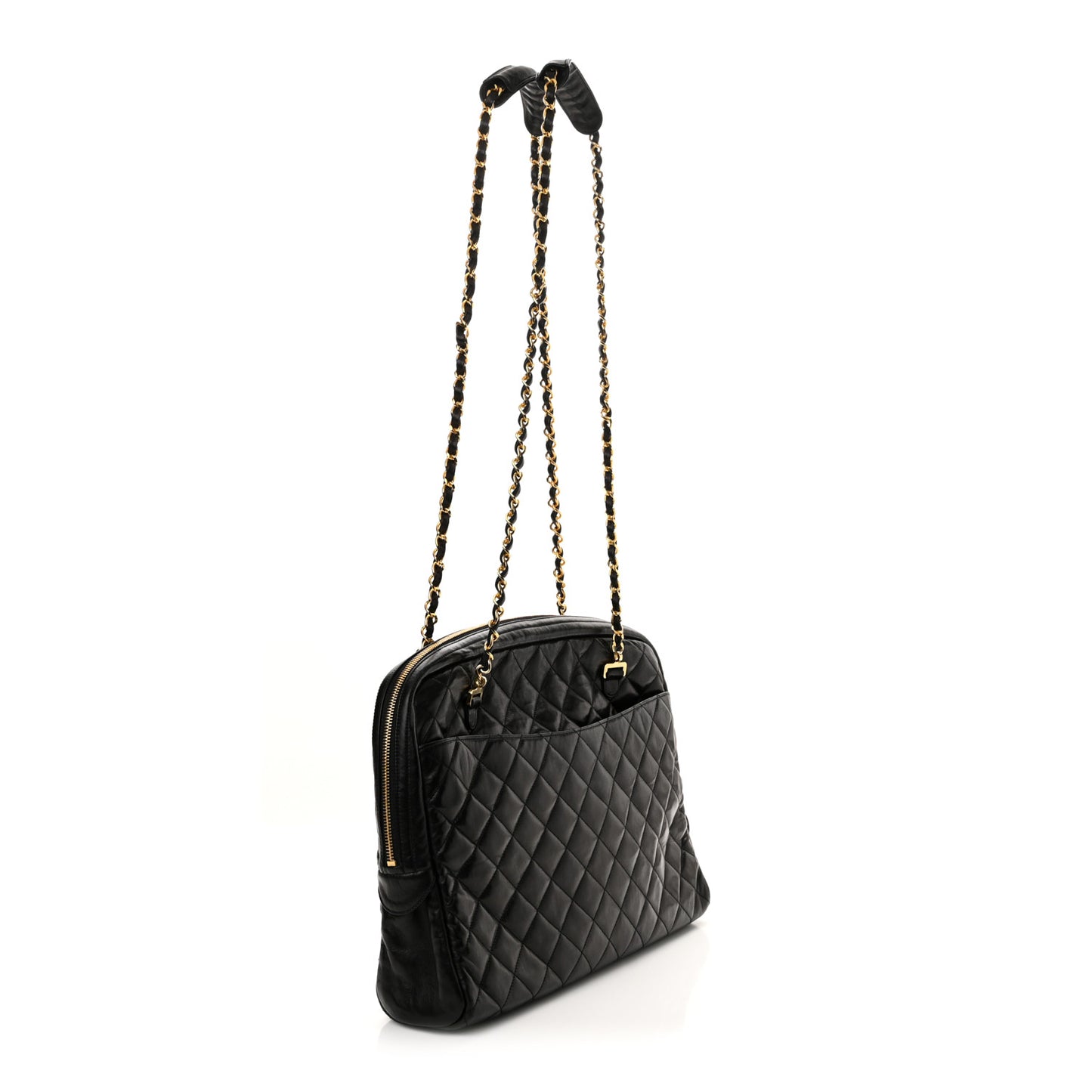 Calfskin Quilted In The Business Camera Bag Black