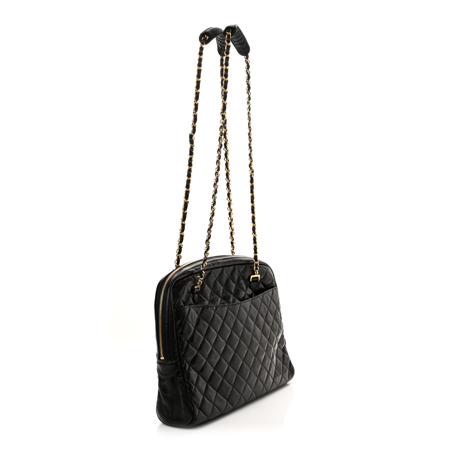 Chanel Calfskin Quilted In The Business Camera Bag Black 4 of 15
