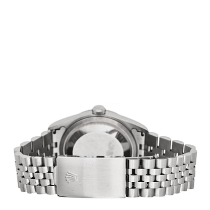 Rolex Stainless Steel 18K White Gold 36mm Oyster Perpetual Datejust Watch White Roman 16234 3 of 4