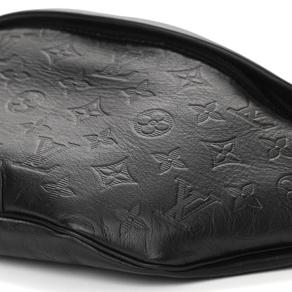 Louis Vuitton Calfskin Monogram Shadow Discovery Bumbag Black 9 of 9