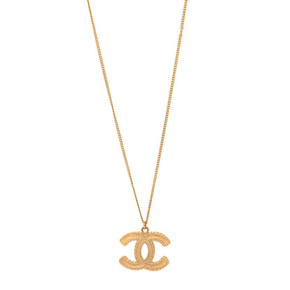 Chanel Metal CC Necklace Matte Gold 1 of 4
