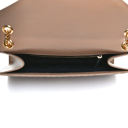 Saint Laurent Grain De Poudre Textured Mixed Matelasse Triquilt Large Monogram Satchel Cork 5 of 13
