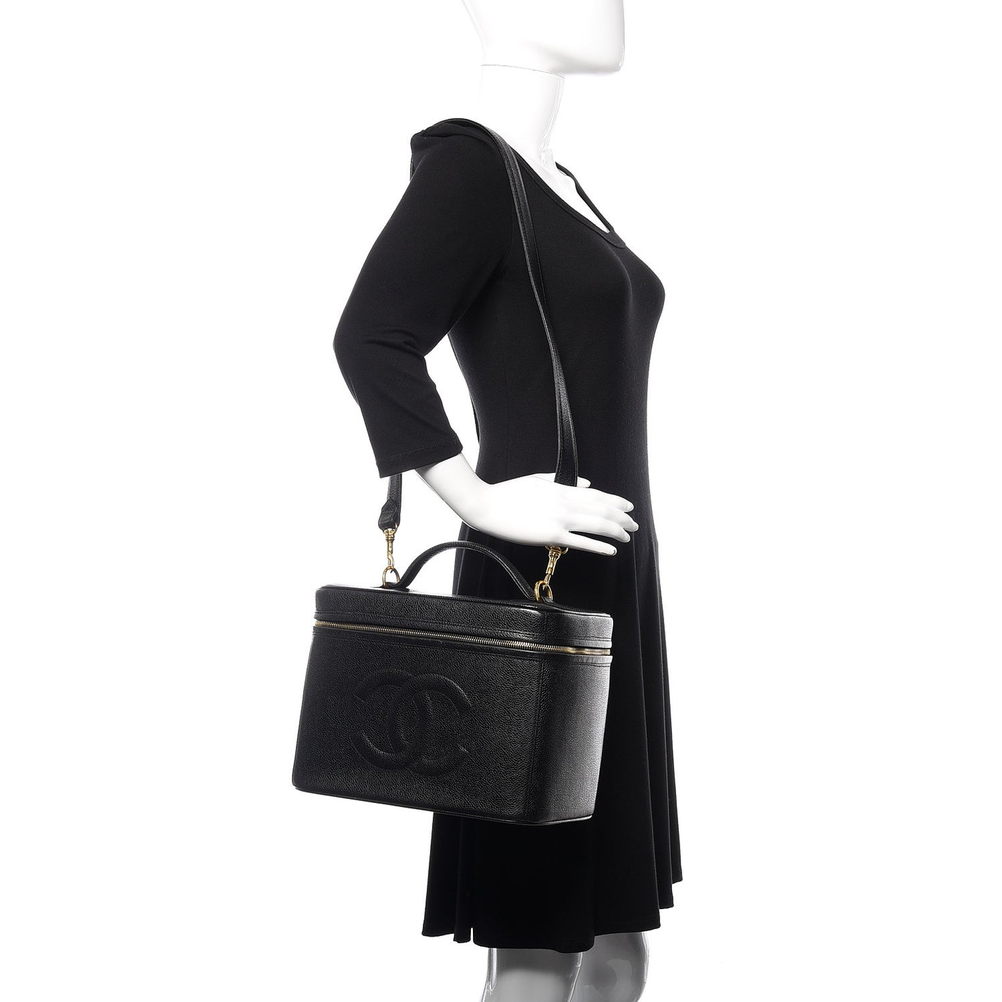 Caviar CC Vanity Train Case Black