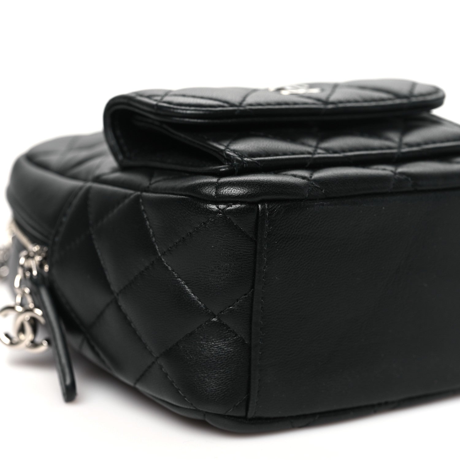 Chanel Lambskin Quilted CC Mini Classic Backpack Black 9 of 11