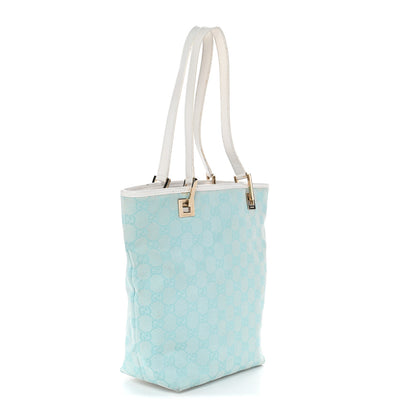 Gucci Monogram Small Bucket Tote Turquoise 3 of 18