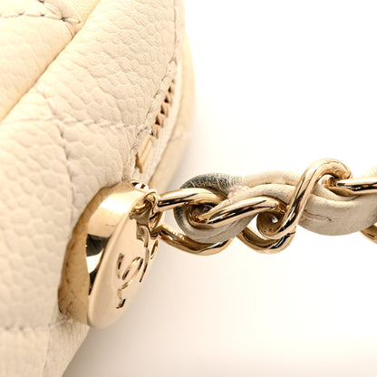 Chanel Caviar Quilted Mini Coco Tassel Camera Case White 11 of 15