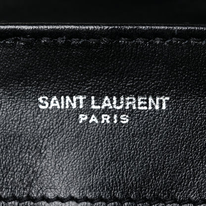 Saint Laurent Calfskin Y Quilted Monogram Small Loulou Chain Satchel Black 6 of 12