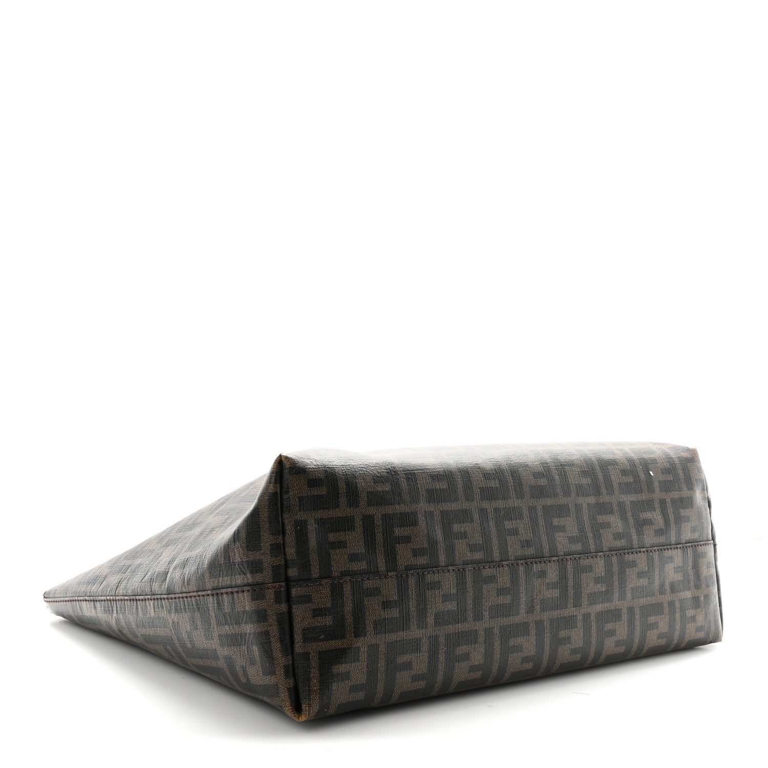 Fendi Zucca Spalmati Medium Roll Tote Tobacco Fuxia 4 of 9