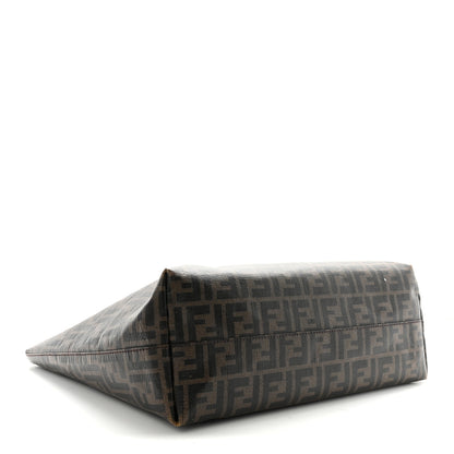 Fendi Zucca Spalmati Medium Roll Tote Tobacco Fuxia 4 of 9