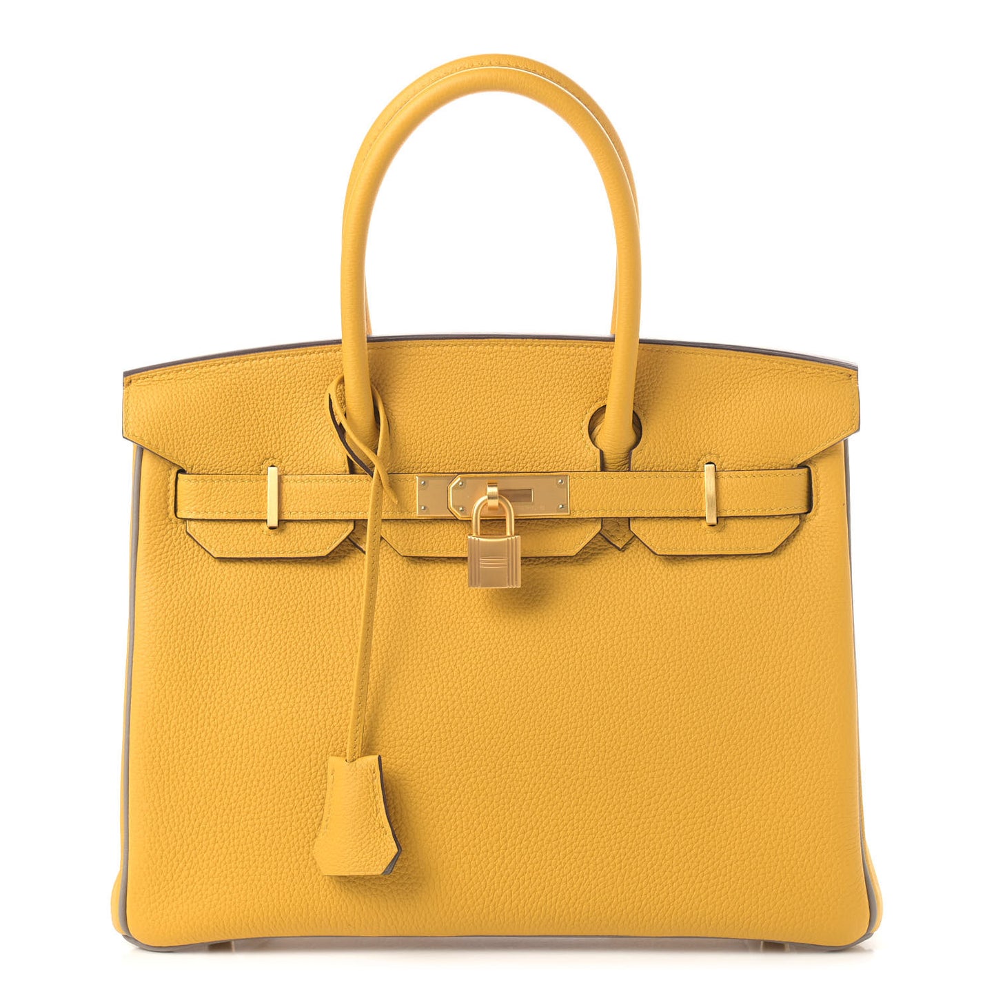 Togo Horseshoe Birkin 30 Jaune Ambre Etain