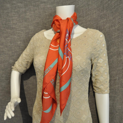 Chanel Silk Symbols Scarf 2 of 6