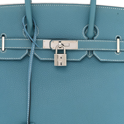 Hermes Togo Birkin 35 Blue Jean 8 of 10
