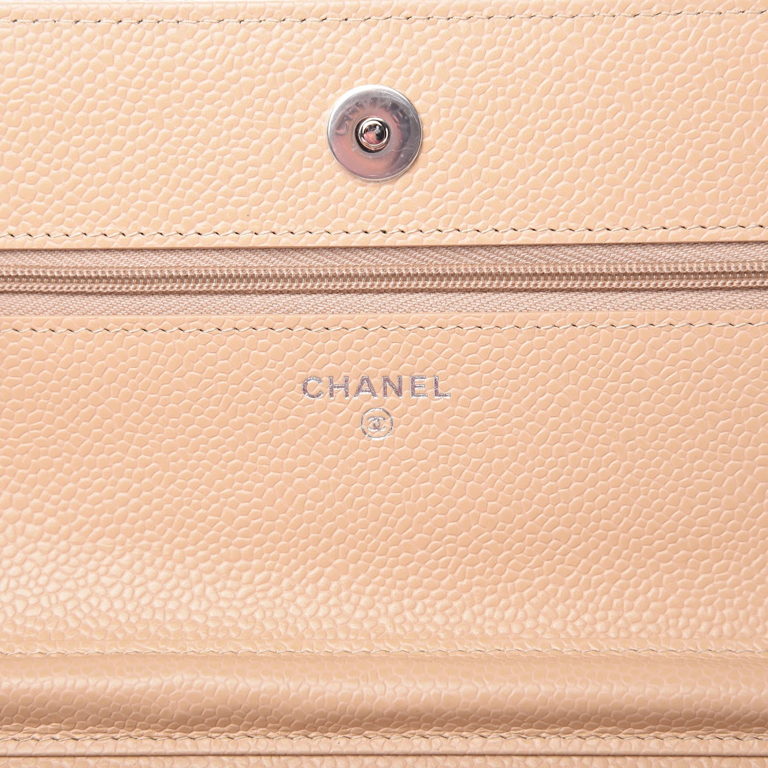 Chanel Caviar Quilted Wallet On Chain WOC Beige Clair 8 of 12