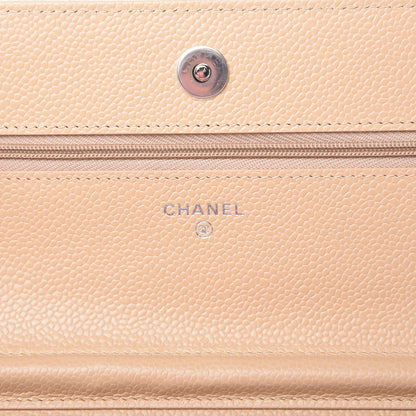 Chanel Caviar Quilted Wallet On Chain WOC Beige Clair 8 of 12