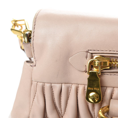 Miu Miu Nappa Matelasse Top Handle Bag Cammeo 14 of 18
