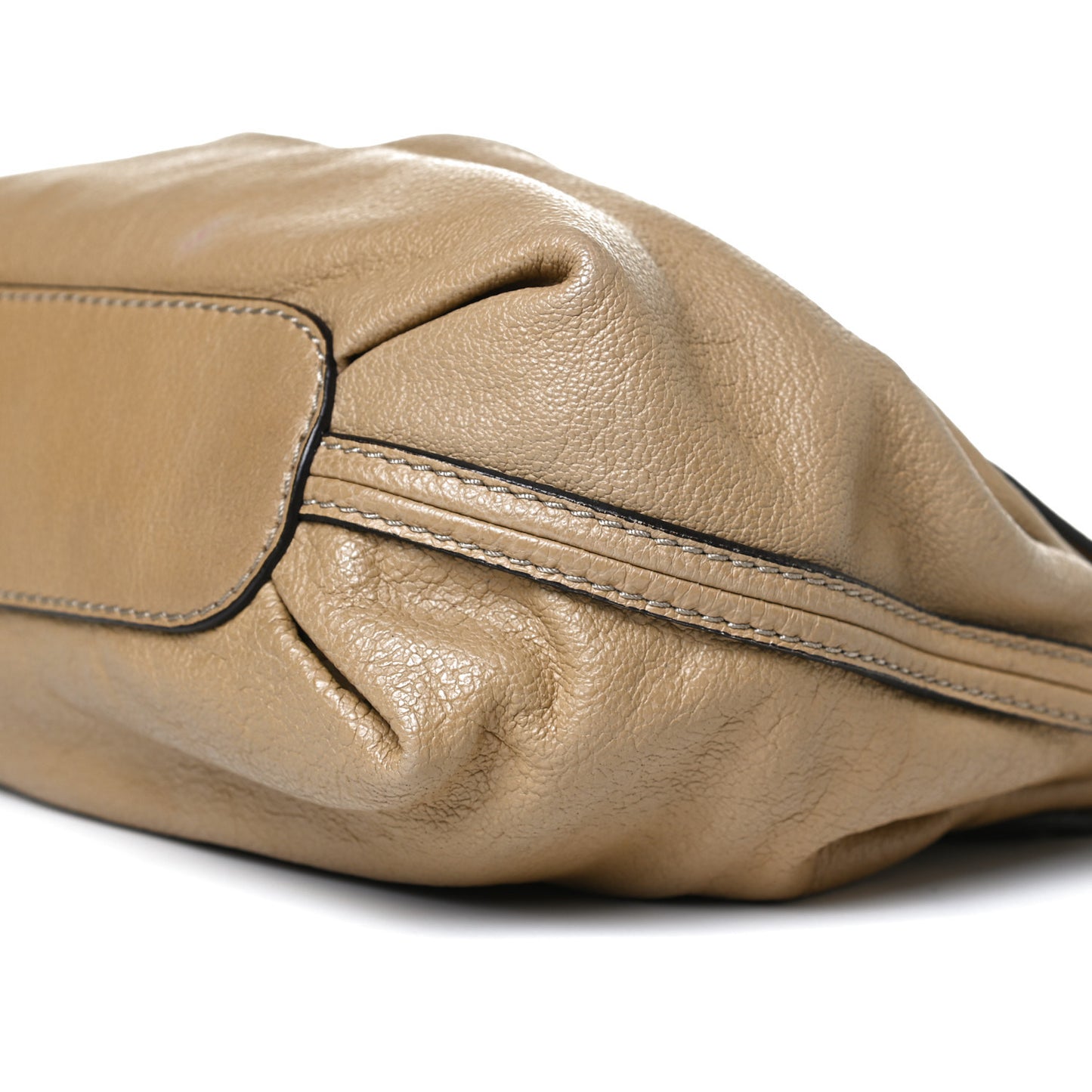 Calfskin Medium Elsie Satchel Greige