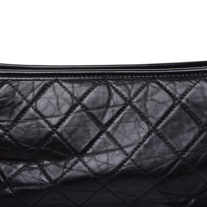 Chanel Aged Calfskin Quilted Medium Gabrielle Hobo Black 12 of 18