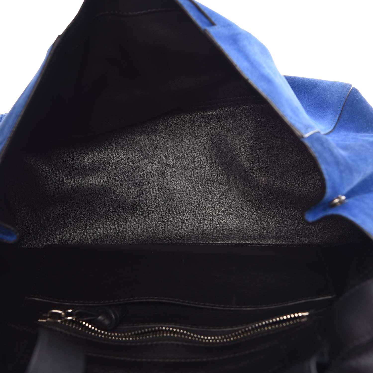 Proenza Schouler Suede Calfskin PS Courier Royal Blue Black 5 of 14