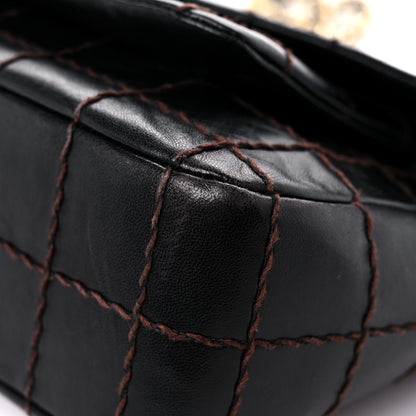 Chanel Lambskin Stitched Chocolate Bar Single Flap Brown 8 of 17