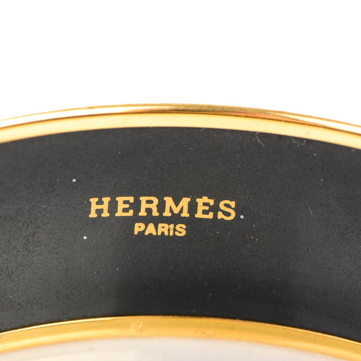 Hermes Enamel Printed Wide Qu' Importe Le Falcon Bracelet 70 3 of 5