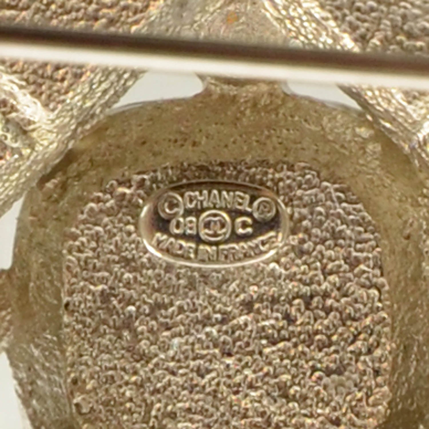 Chanel Swarovski Crystal Baguette Large CC Brooch 4 of 7