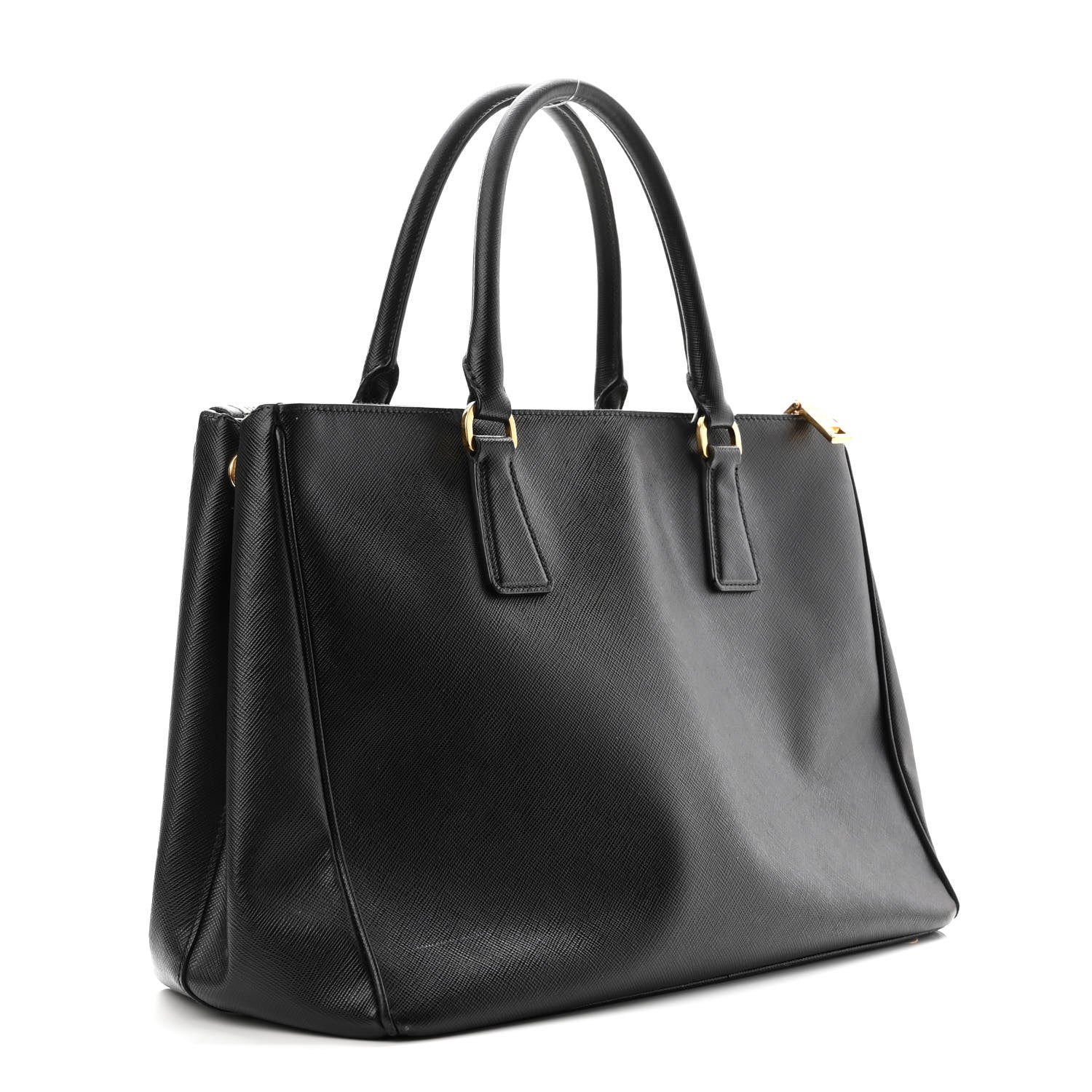 Prada Saffiano Medium Galleria Double Zip Tote Black 3 of 9