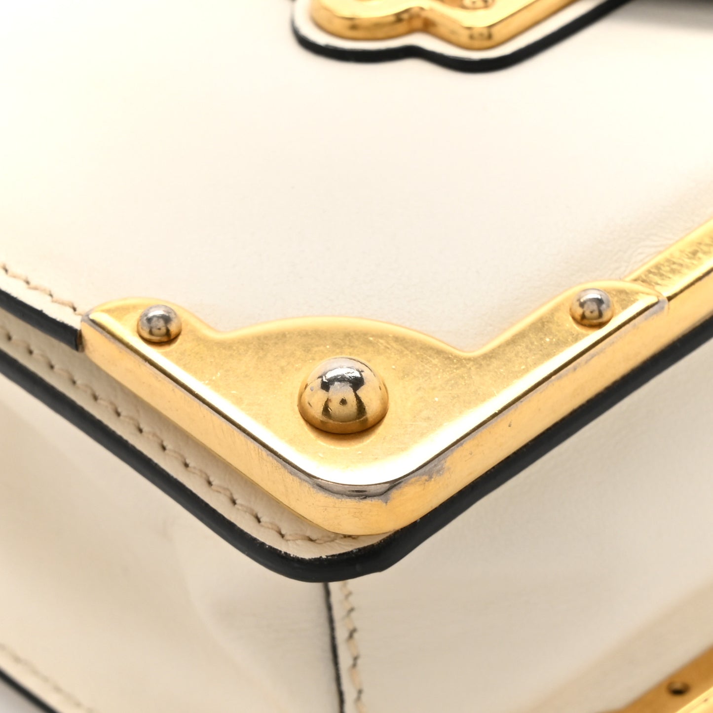 City Calf Saffiano Cahier Bag Talco Black