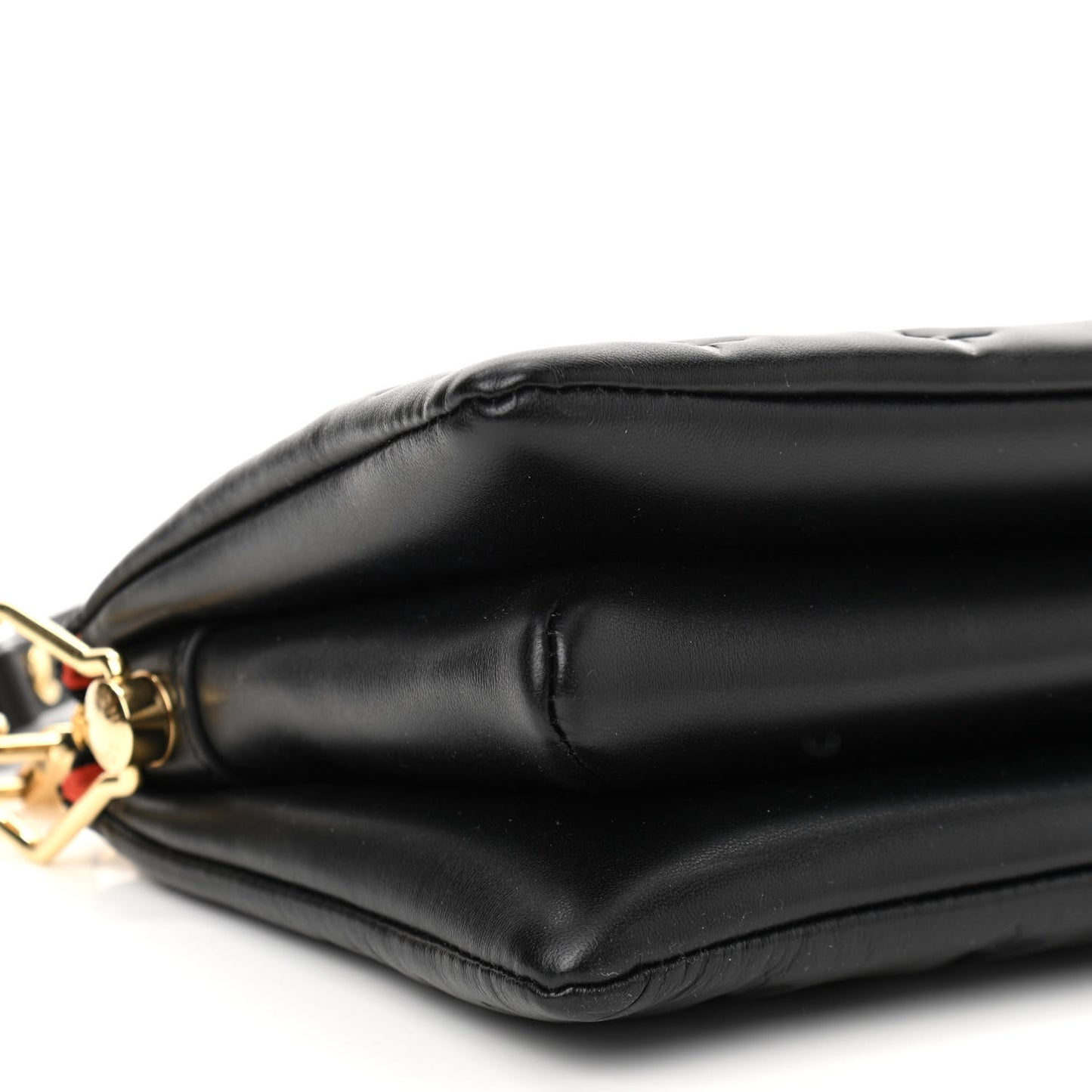 Lambskin Embossed Monogram Coussin BB Black