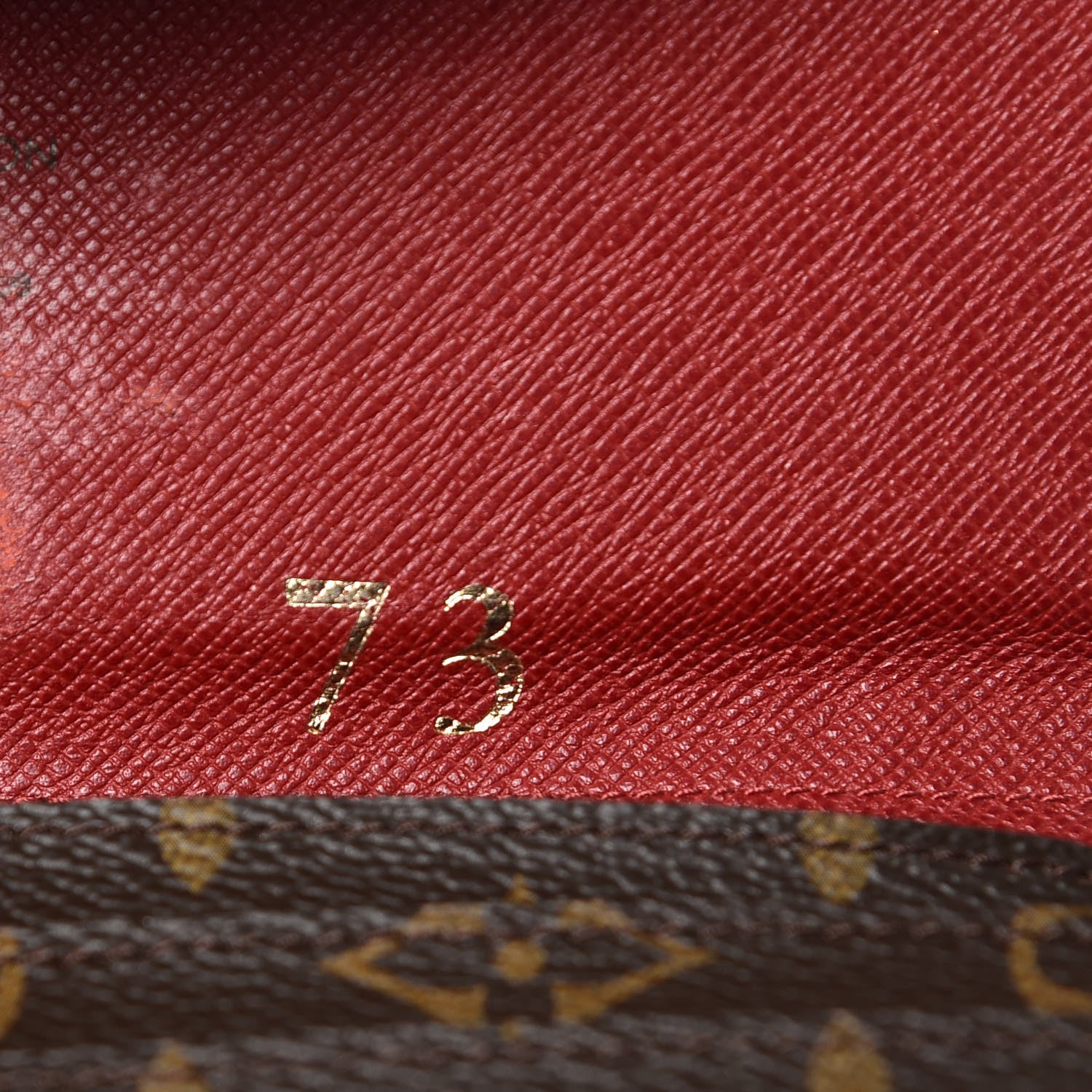 Louis Vuitton Monogram Josephine Wallet Red 10 of 12