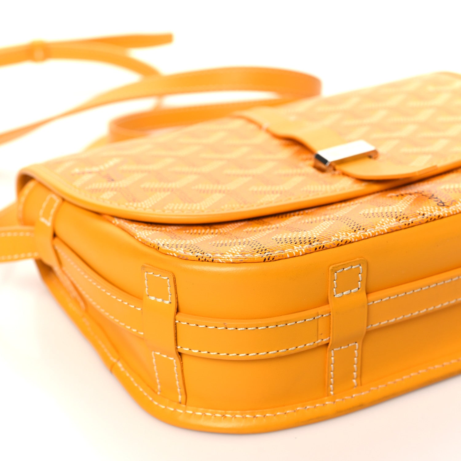 Goyard Goyardine Belvedere II PM Messenger Bag Yellow 8 of 12