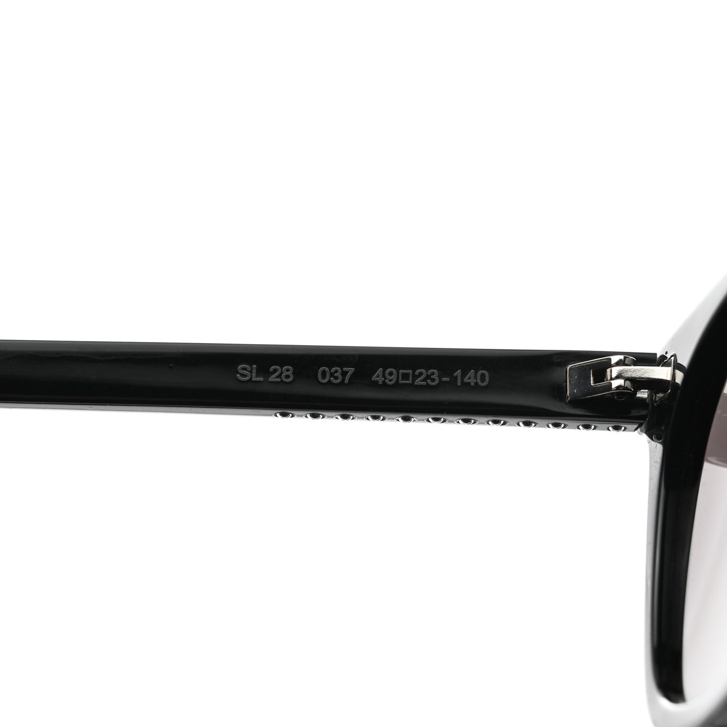 Acetate Studded SL28 Sunglasses Black