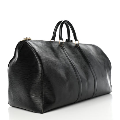 Louis Vuitton Epi Keepall 55 Black 2 of 8