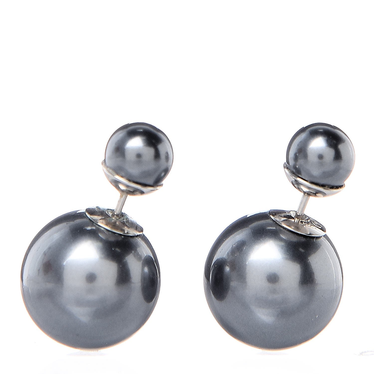 Christian Dior Mise En Dior Tribal Earrings Grey 1 of 5