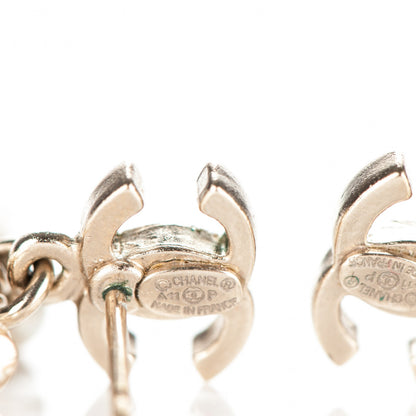 Chanel Pearl CC Drop Earrings Gold 4 of 4